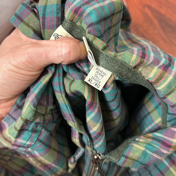 Eddie Bauer Plaid Hooded Pullover Jacket XL - Picture 8 of 8